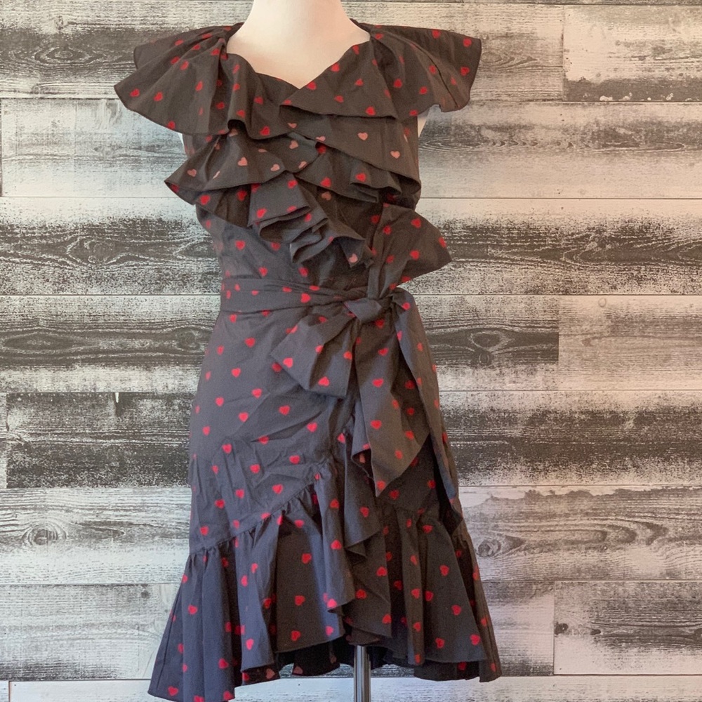 Tara Subkoff for Bebe Heart Ruffle Dress XS